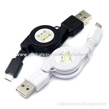 2014 Hot Sale Retractable Micro USB Data Cable, Easy to Use and CarryNew